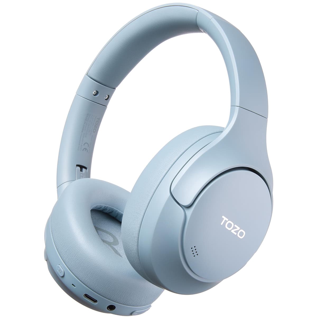TOZO HT3 Bluetooth Headphones, Active Noise Cancelling with 5-Mic AI Chat, Wireless Over Ear Bluetooth, Hi-Res Audio, 90H Playtime, Transparency Mode, Dual Bluetooth Connection, 32 EQ Modes — view 11