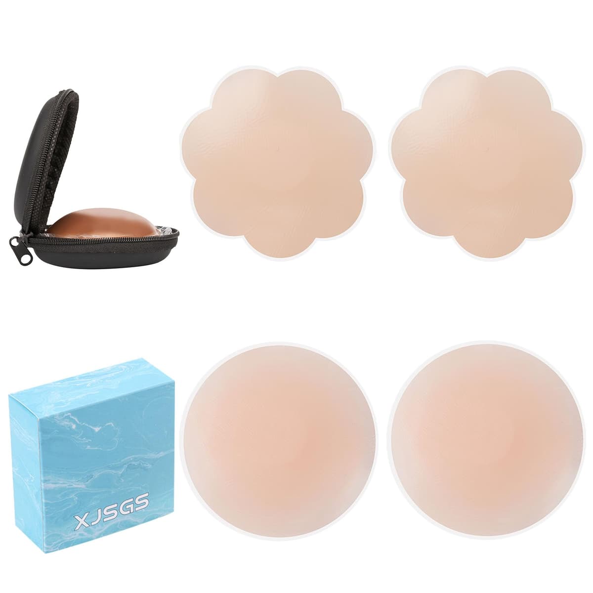 Nipple Covers - Reusable Adhesive Pasties Invisible, Seamless for Party Dresses, Wedding, Daily Wear Comfortable, Waterproof Bra Alternative