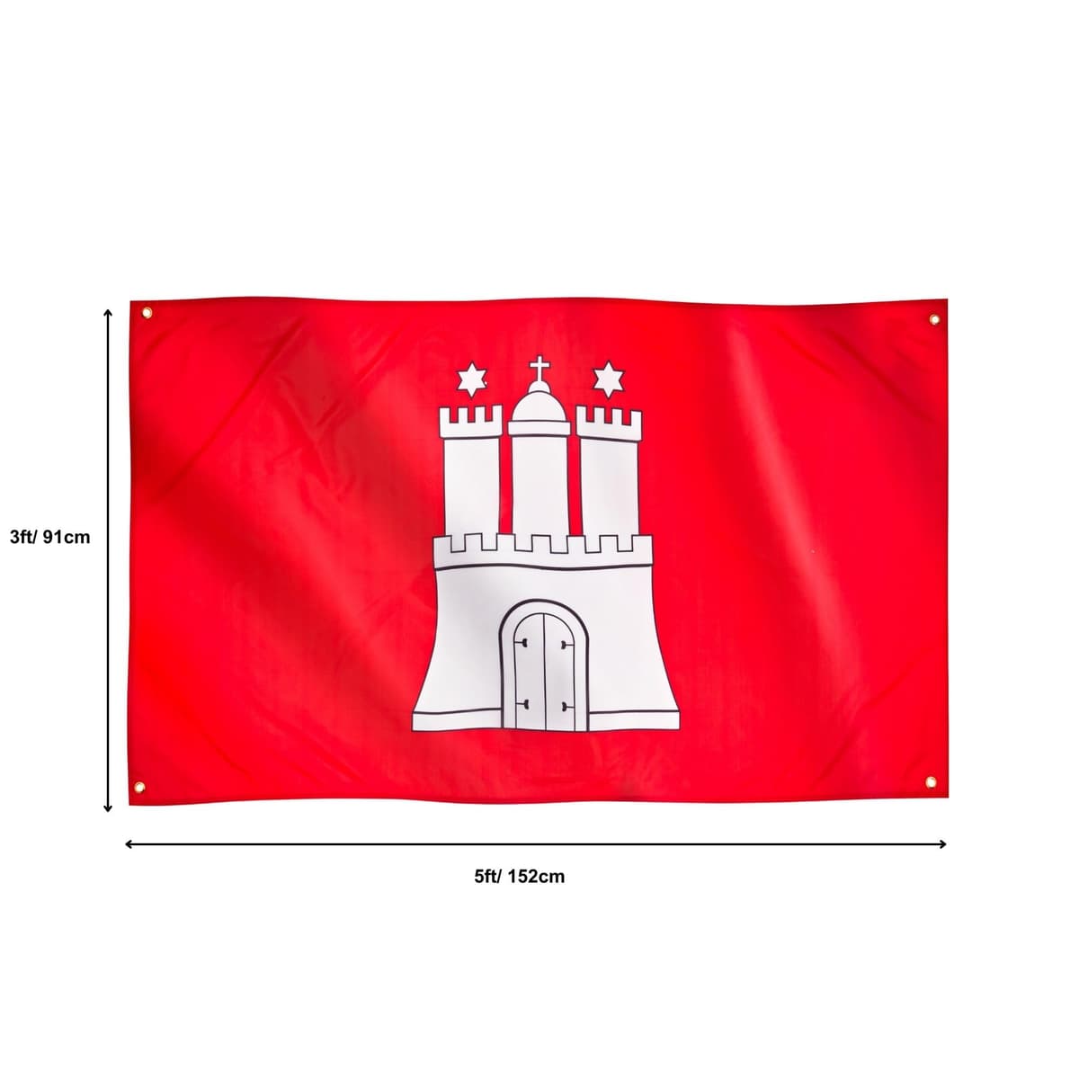 Runesol Cornwall Flag - 91x152cm, 3ft x 5ft, Cornish Flag, 4 Grommets, Eyelet in Every Corner, Premium Quality, Inside & Outside Use, Vivid Colours — view 284