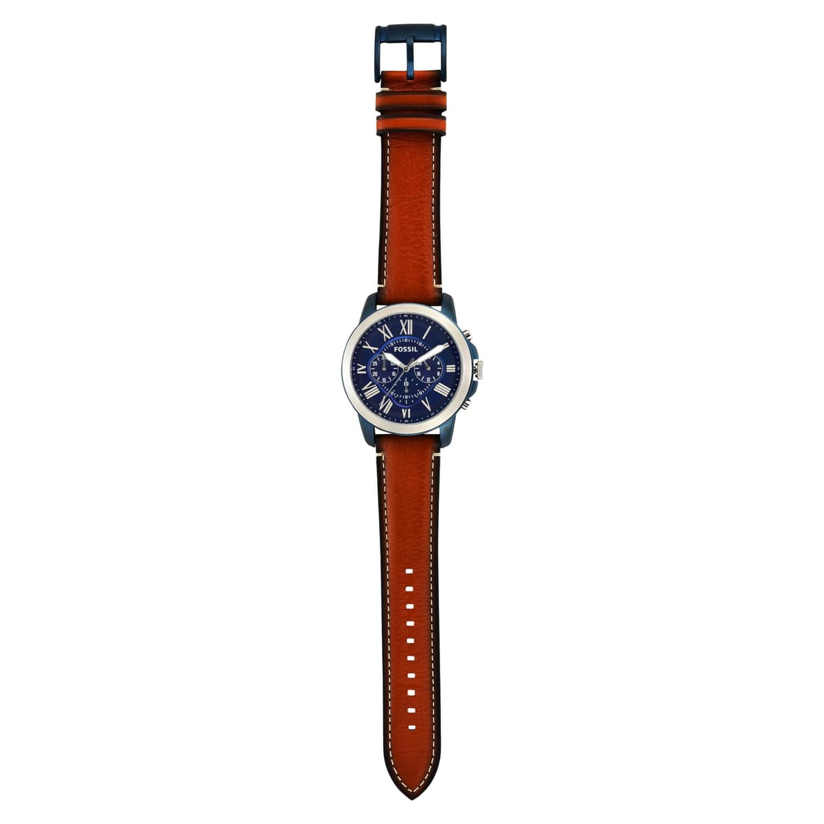 Fossil Men's Watch, Grant Quartz Stainless Steel Chronograph Watch for Men — view 3