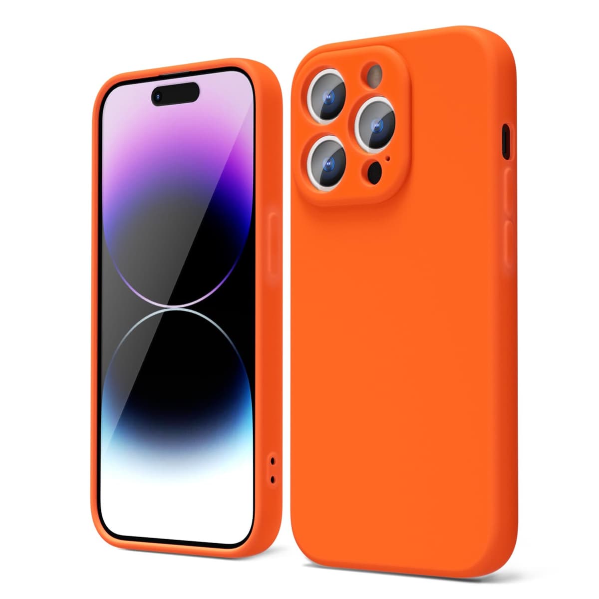 oakxco for iPhone 17 Pro Max Phone Case Liquid Silicone, Cute Thin Slim Grip Soft Rubber Gel for Women Men, Smooth Matte TPU Plain Solid Color Girly Simple Case with Camera Cover, Light Pink — view 1192
