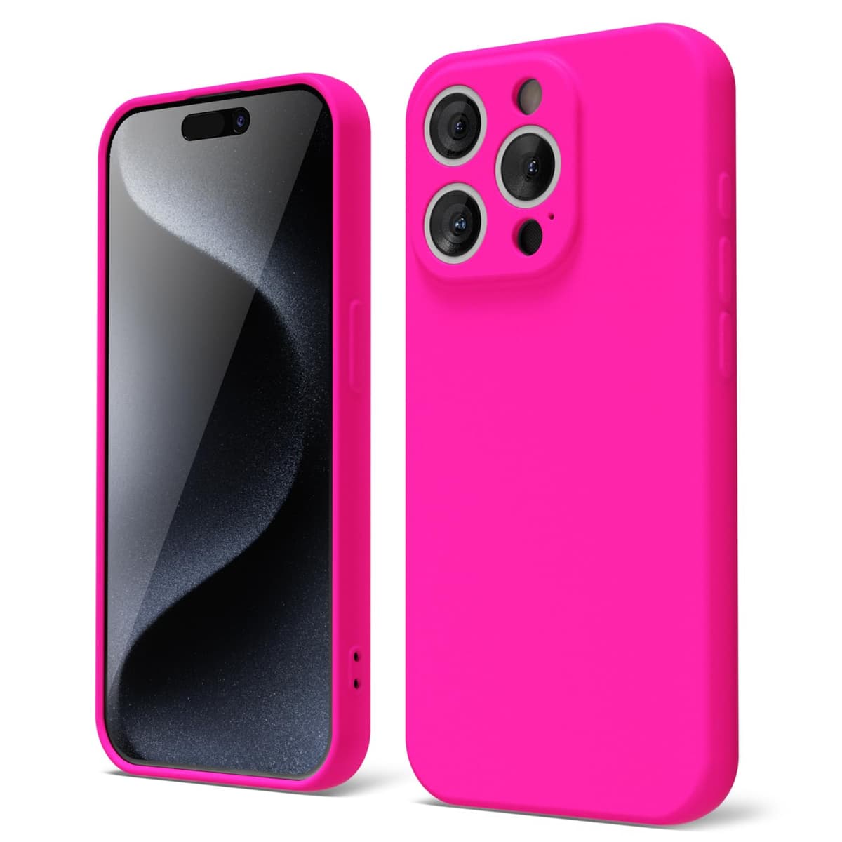 oakxco for iPhone 17 Pro Max Phone Case Liquid Silicone, Cute Thin Slim Grip Soft Rubber Gel for Women Men, Smooth Matte TPU Plain Solid Color Girly Simple Case with Camera Cover, Light Pink — view 1590