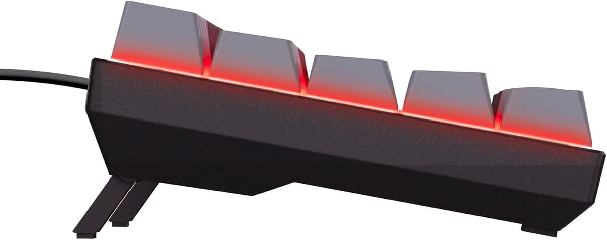 GXTrust 867 Acira Teclado Mecánico 60% Español QWERTY, Teclas de Doble Función, Iluminación RGB, Mini Teclado Gaming Compacto Programmable con Cable USB PC Portátil - Negro/Gris Mini (60%) — view 10