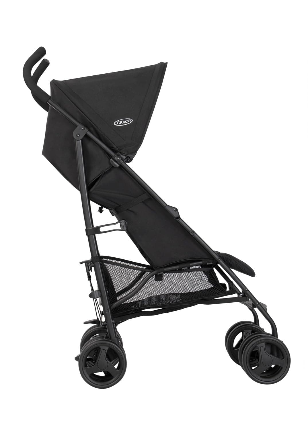 Graco EZLite, ultimate easy-to-use lightweight stroller at only 6.6kg for on-the-go families. Suitable from birth to approx. 3 years (15kg), Midnight fashion, Black — view 3