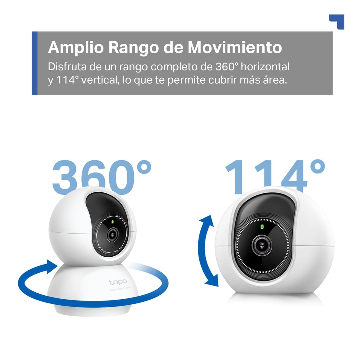 Tapo C230 - IA Cámara Vigilancia 360°, 3K 5MP, Alarma Sonora/Luz, Visión Nocturna, Audio Bidireccional, AI Detección Movimiento, Control Google/Alexa, Tarjeta SD hasta 512G, Fácil configuración — view 6