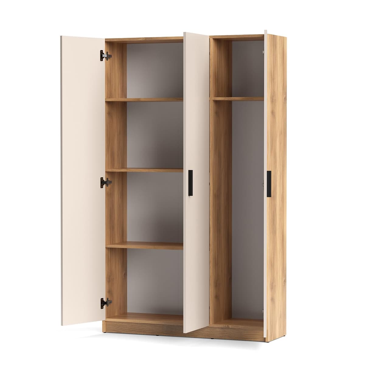 Shiito | Modelo Elba - Mueble Multiusos 3 Puertas | Acabado Mauvella-Beig — view 3
