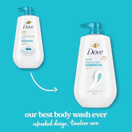 Dove Body Wash with Pump Antibacterial For All Skin Types Protects from Dryness 30.6 oz — view 2
