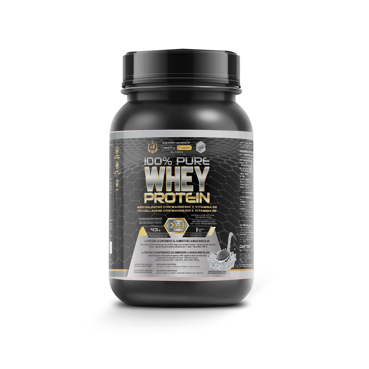 Healthy Fusion Whey Protein | Proteína Whey pura con Colágeno + Magnesio | Mejora tus entrenamientos | Protege y aumenta la masa muscular | 1000g de proteína (Chocolate) — view 11