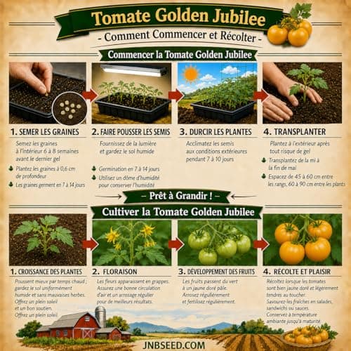 6-Variety Heirloom Tomato Seed Pack 300+ Seeds (50 Seeds Per Pack) Non-GMO Heritage Seeds for Cherokee Purple, Bonny Best, Roma VF, Red Cherry Large, Brandywine Pink & Golden Jubilee Tomatoes — view 8