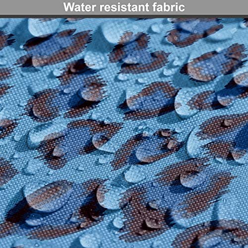 Lunarable Animal Print Fabric by The Yard, Leopard Skin Animal Print Design Creative Contemporary Artwork, Decorative Fabric for Upholstery and Home Accents, 1 Yard, Soft Blue — view 5
