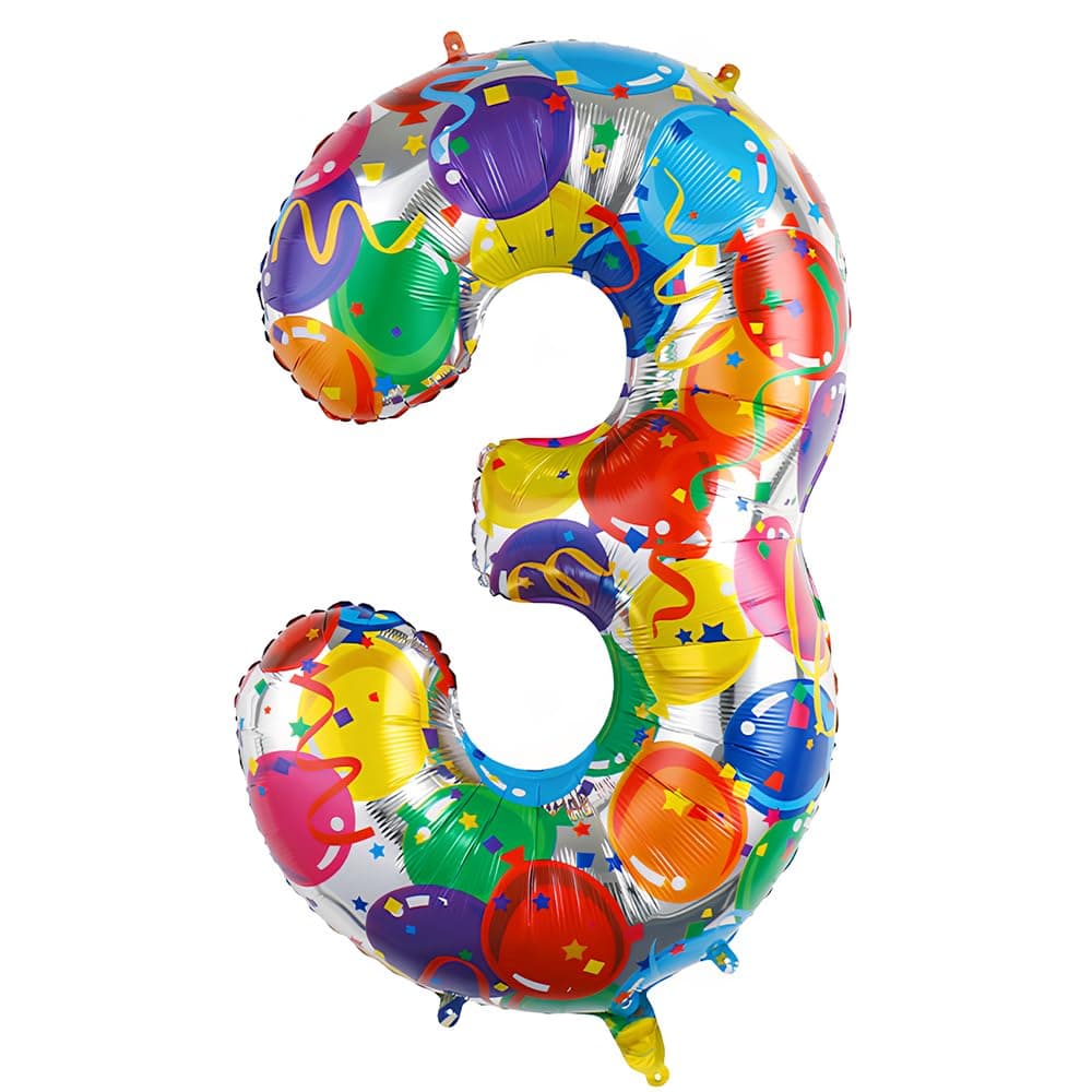 Foil Globo Número 5 Azul 40" (101cm), Inflable Helio o aire, Gigante Numeros 0-9, 10-19, 20-29, 30-100, Grande Globos Decoración para La Boda Aniversario y Cumpleaños Fiestas — view 553