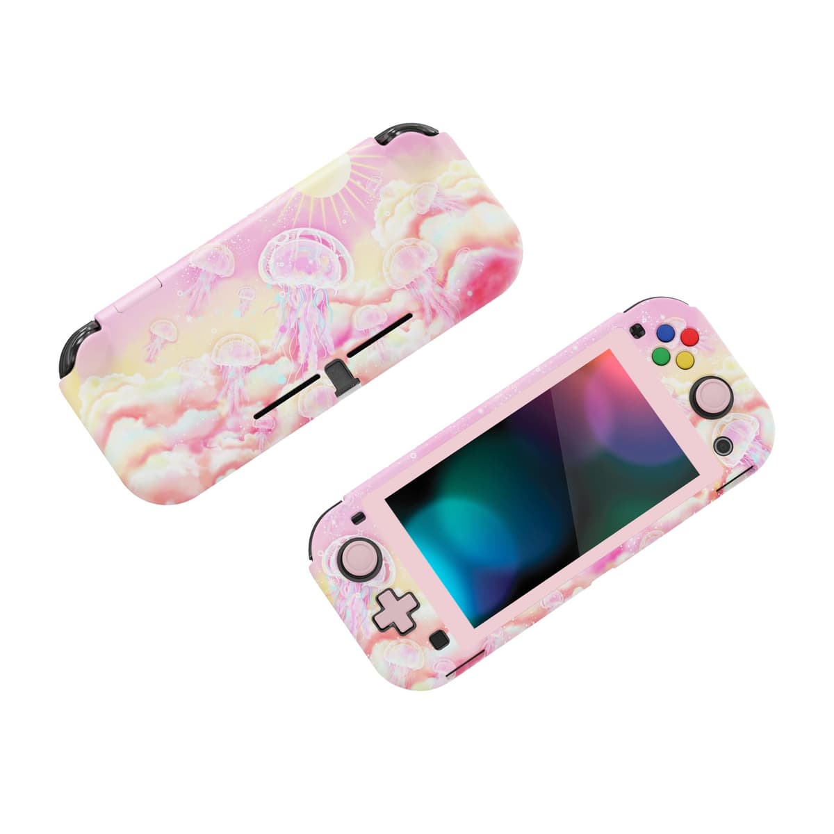 playvital ZealProtect Protective Case for Nintendo Switch Lite, Hard Shell Grip Cover for Nintendo Switch Lite w/Screen Protector & Thumb Grip Caps & Button Caps - Antique Yellow — view 121