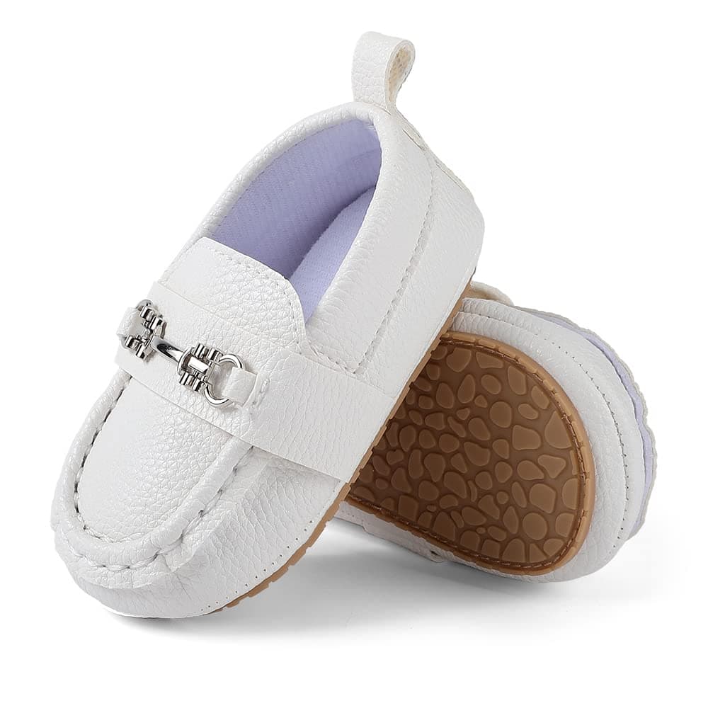 MASOCIO Baby Boys Moccasin Shoes Infant First Walking Casual Flats Shoes — view 3