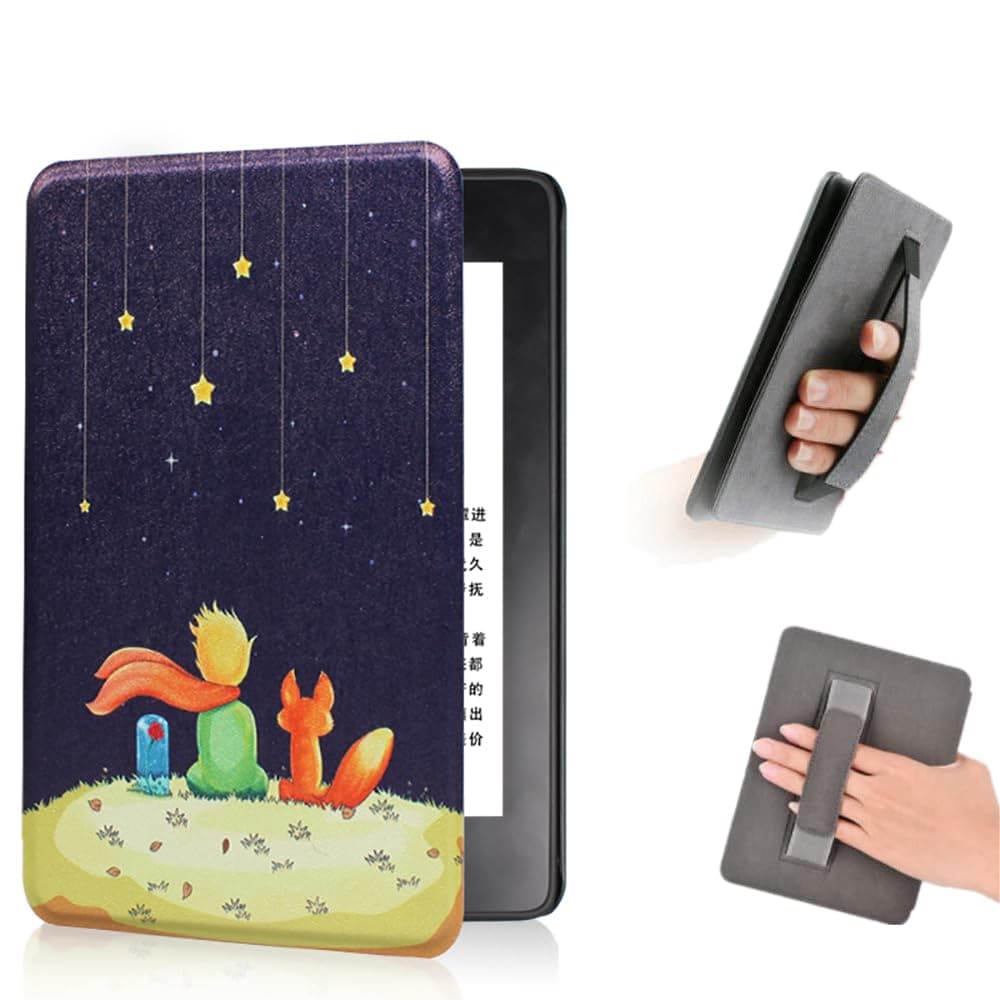 Funda para 6" Kindle (10.ª Generación - 2019) - PU de Primera Calidad Estuche con Correa de Mano y Automática Reposo/Activación Función(Modelo: J9G29R)