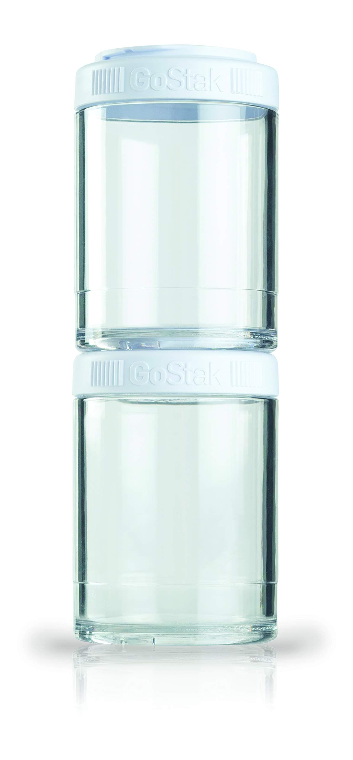 BlenderBottle GoStak 2Pak, Contenedor de suplementos alimenticios, cyan, Pak de (2x150ml)