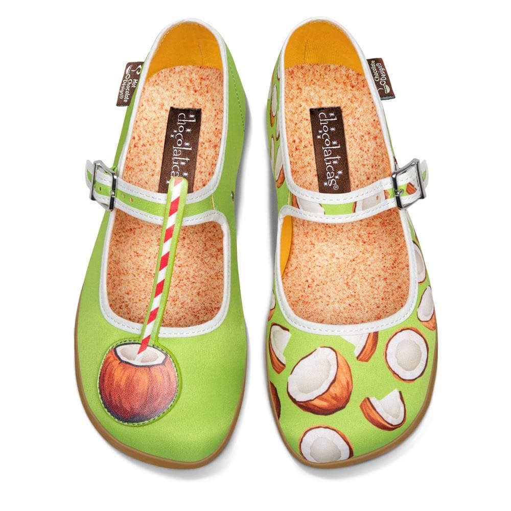 Hot Chocolate Design Chocolaticas Funky Canvas Women's Mary Jane Flat Shoes — view 112