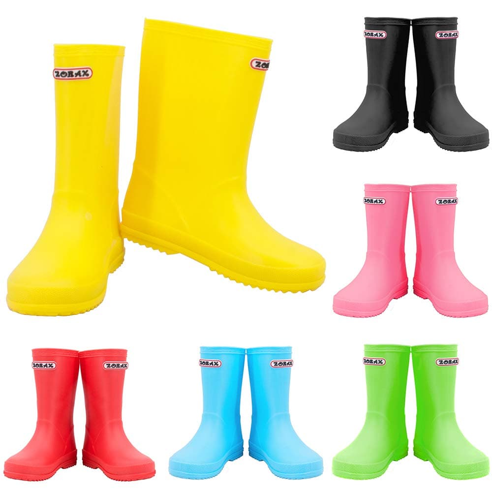Zorax Girls Boys Waterproof Non-Slip Kids Motorbike Rain Boots Child Shoes Wellies Unisex Children Wellington Boots — view 10