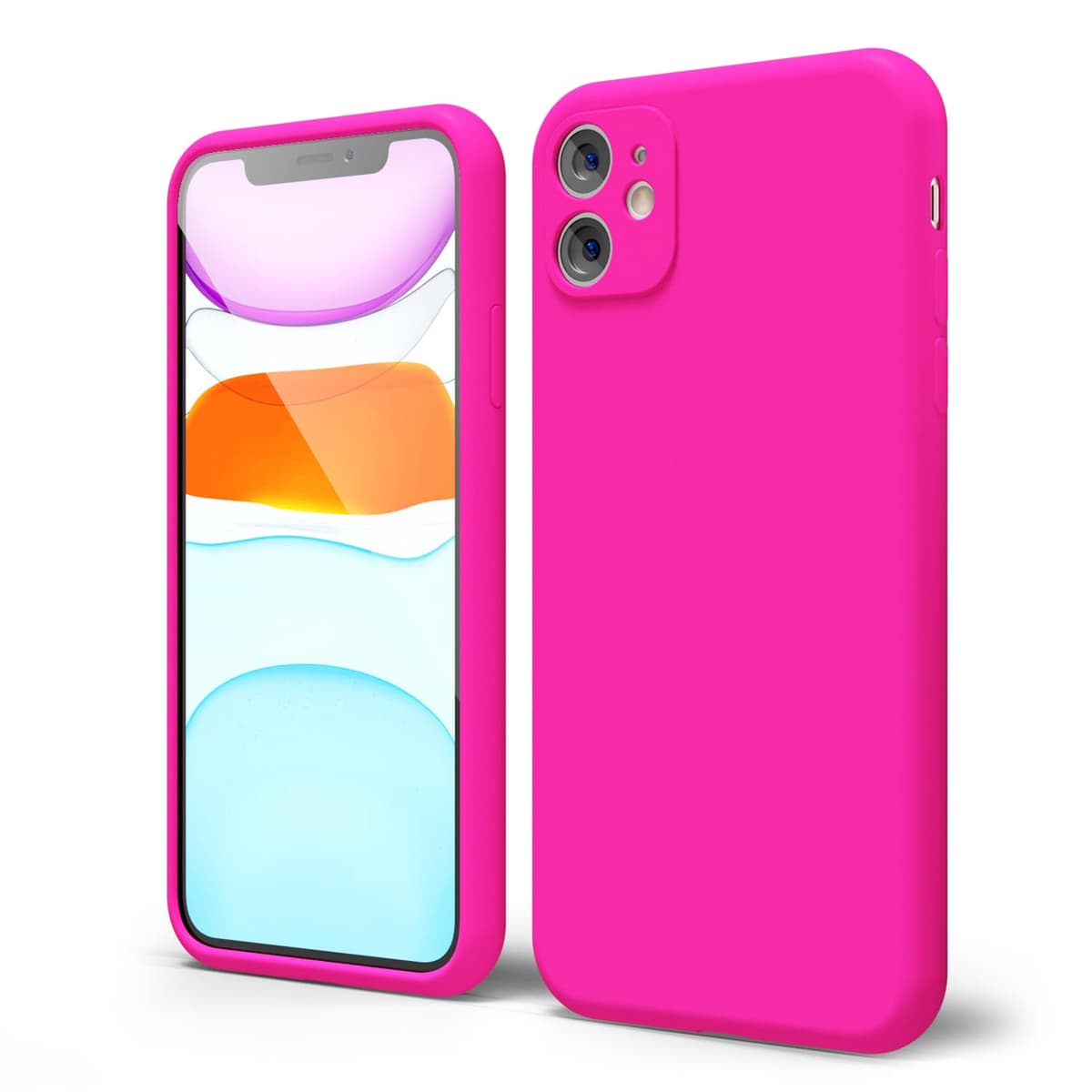 oakxco for iPhone 17 Pro Max Phone Case Liquid Silicone, Cute Thin Slim Grip Soft Rubber Gel for Women Men, Smooth Matte TPU Plain Solid Color Girly Simple Case with Camera Cover, Light Pink — view 1702