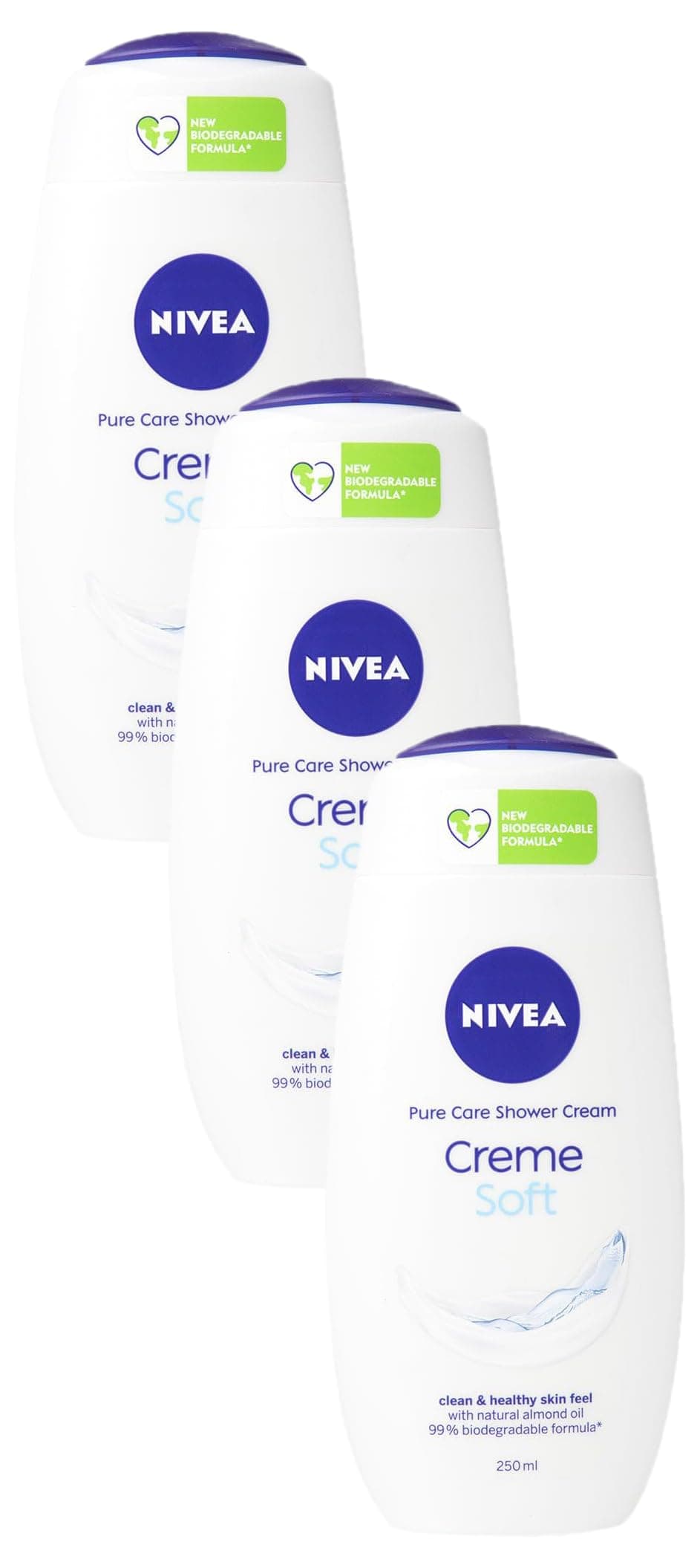 NIVEA Care Shower Creme Soft (250 ml) Enriched with Almond Oil, Moisturising Gel Body Wash, Skin Moisturiser with Mild Scent — view 12