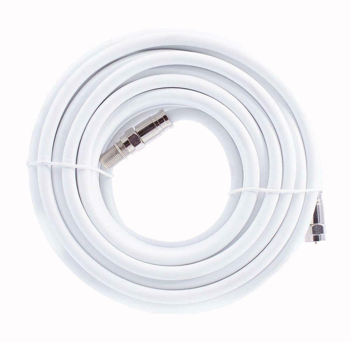 Smedz 5 m RG6 Satellite TV Coax Cable Extension Kit with Fitted Compression F Connectors for Sky HD, Freesat & Virgin - White YCAB02H/1 — view 2