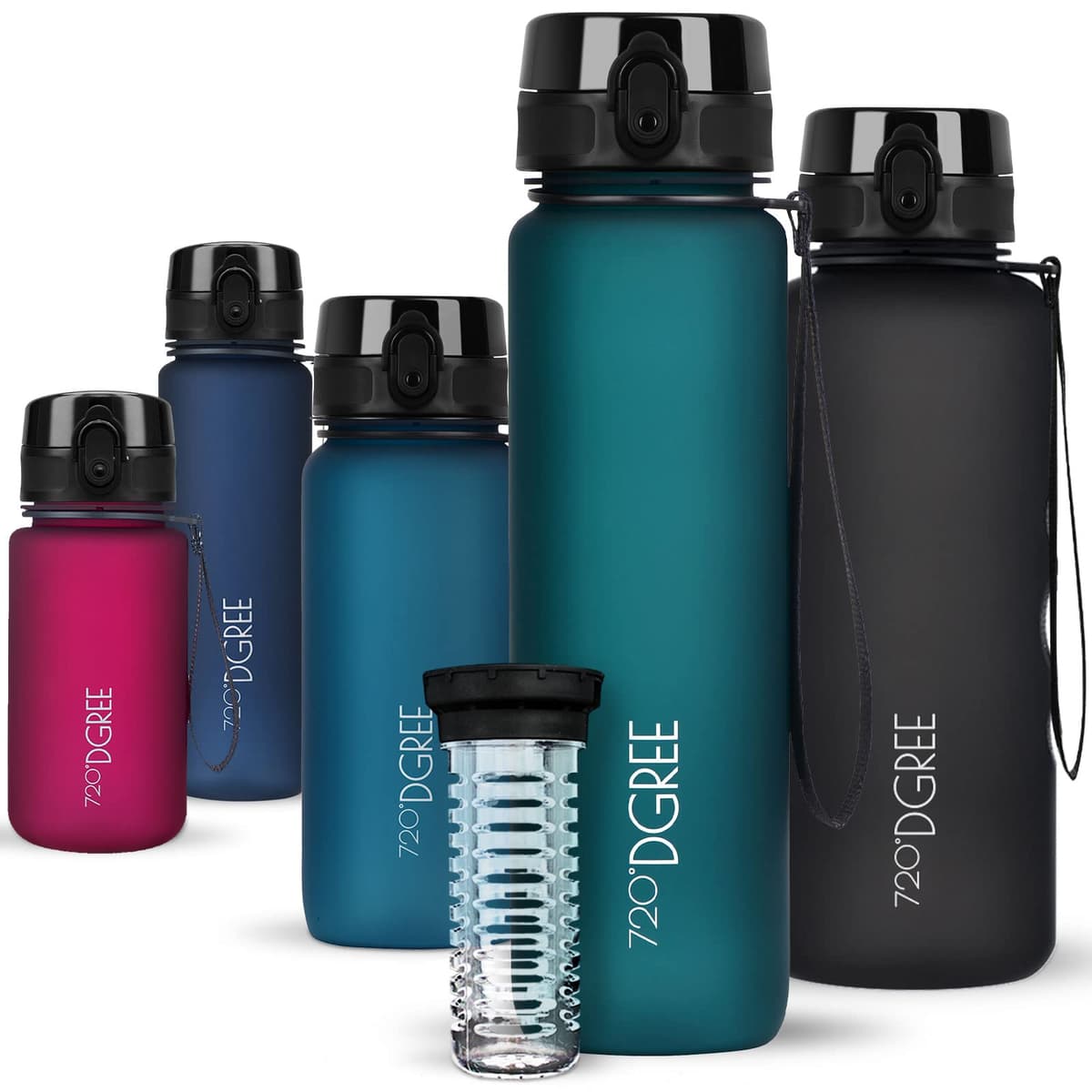 720°DGREE Botella de agua uberBottle – 1,5 litros, 1500ml | Novedosa botella deportiva | Sin BPA | Ideal para niños, fitness, deportes, fútbol, guardería, escuela, pequeños, antigoteo — view 278