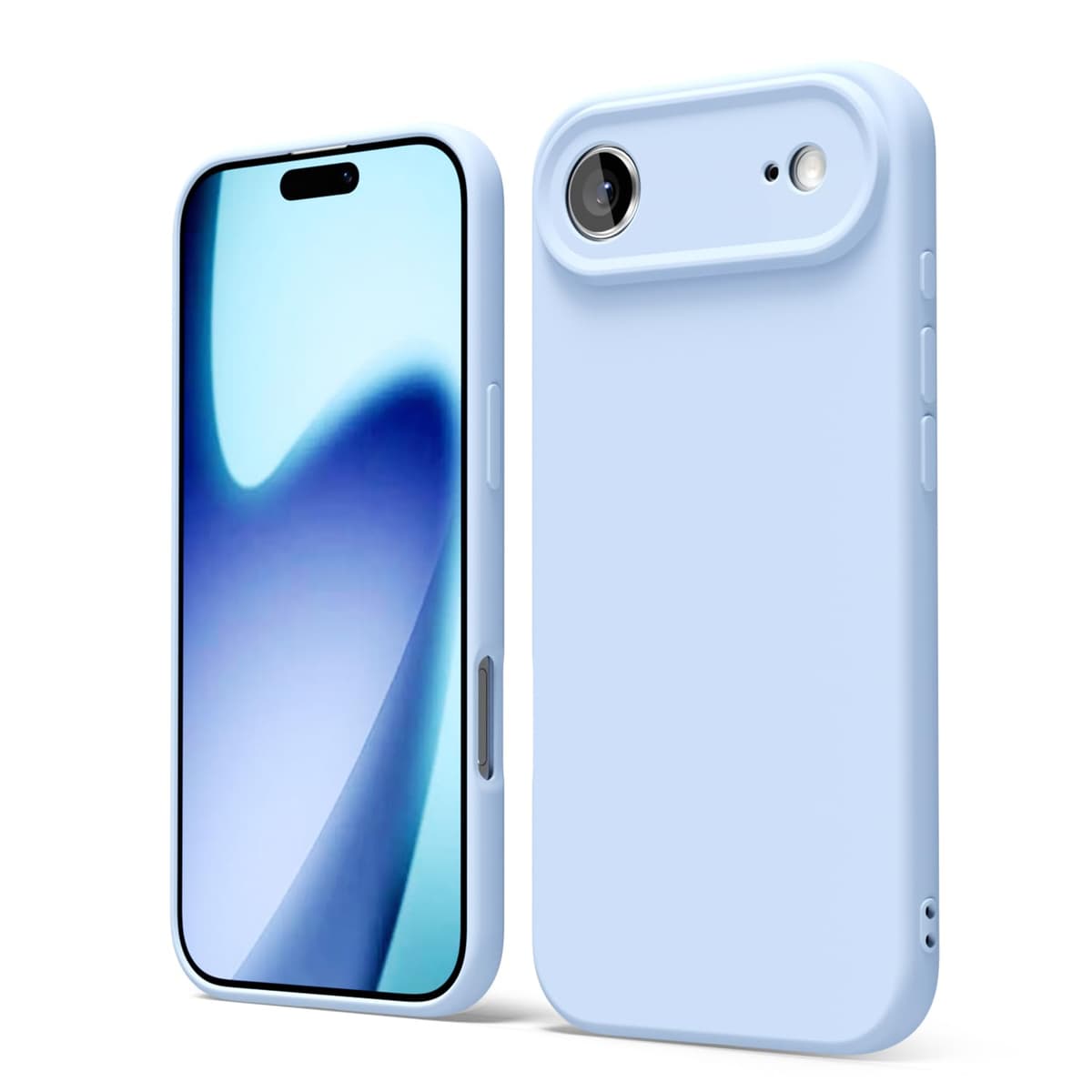 oakxco for iPhone 17 Pro Max Phone Case Liquid Silicone, Cute Thin Slim Grip Soft Rubber Gel for Women Men, Smooth Matte TPU Plain Solid Color Girly Simple Case with Camera Cover, Light Pink — view 439