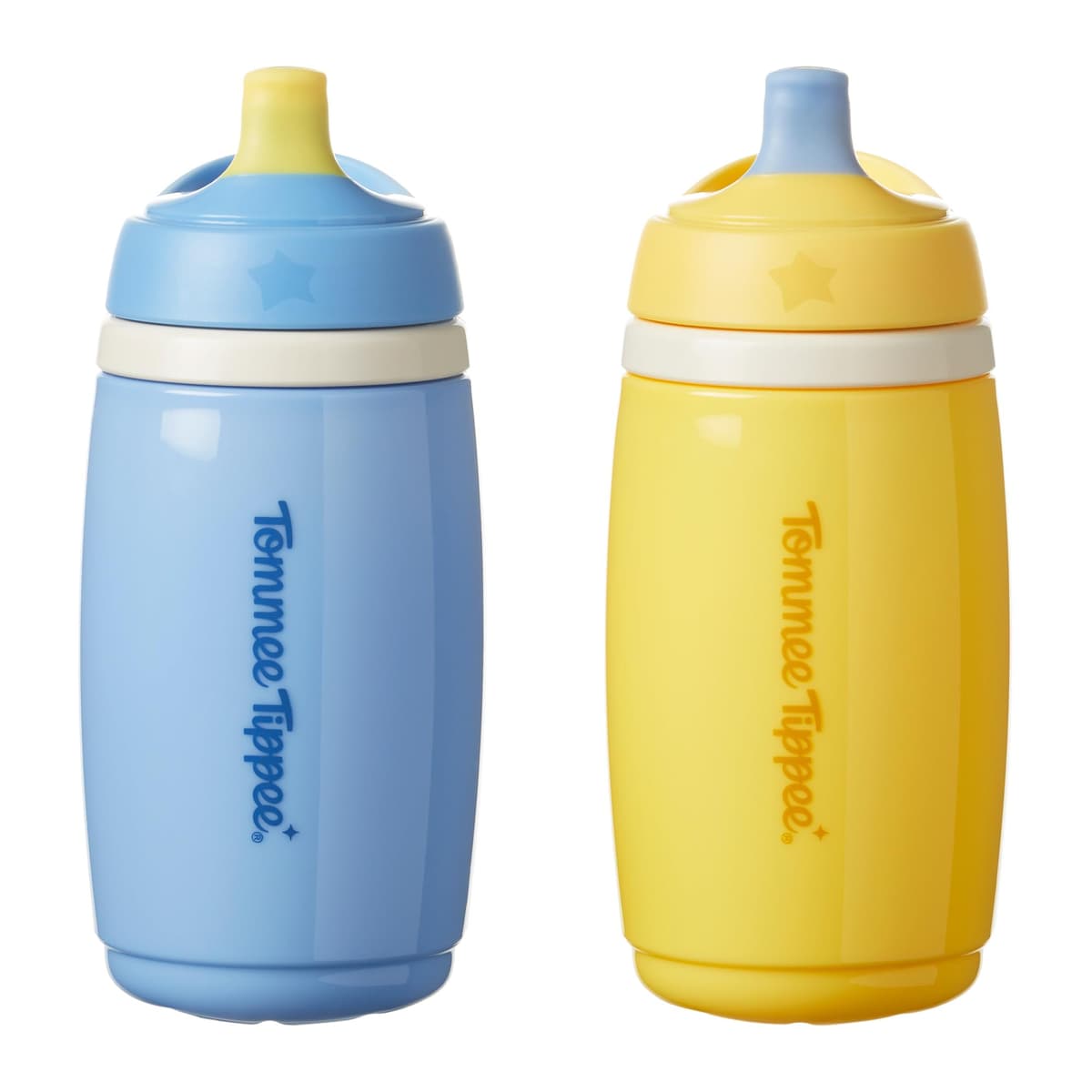 Tommee Tippee Insulated Active Spout Cup, 266ml, Non-Spill Water Bottle for Toddlers 12 Months+, Insulated to Help Keep Their Drinks Cool, Pink and Purple, 2 Pack — view 9