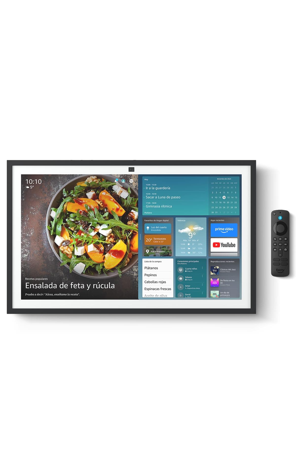 Amazon Echo Show 21 (última generación) | Espectacular pantalla inteligente HD de 21" con Fire TV integrado, sonido rico y potente, reproducción en streaming HD inmersivo y Alexa — view 2