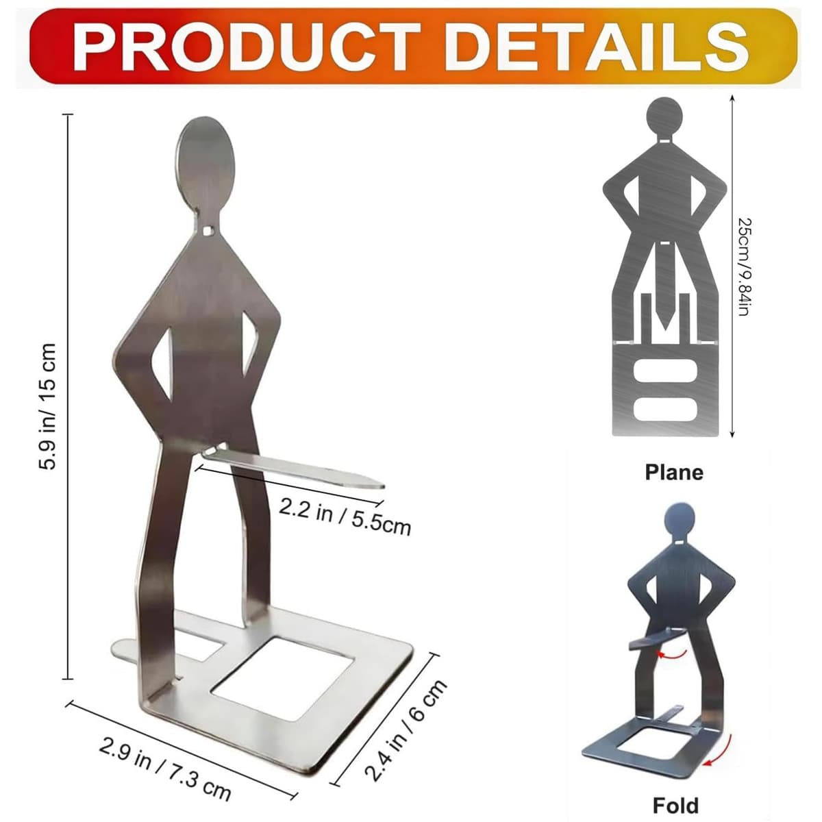 4PCS Funny Hot Dog Holders, Stainless Steel Sausage Holder Stand, Barbecue Grill Rack, Reusable BBQ Grill Tool for Camping Outdoor Picnic Garden, Novelty BBQ Gadgets Gifts for Men — view 2