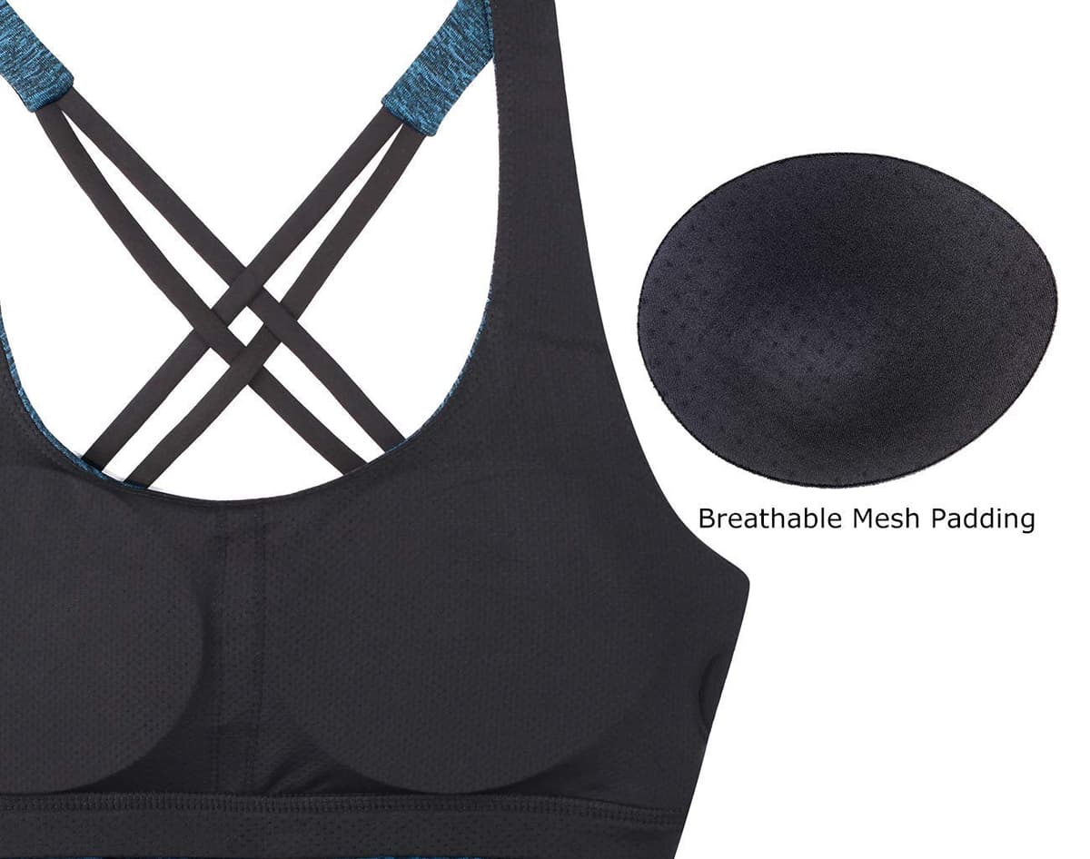 icyzone Camiseta sin mangas de entrenamiento para mujer, brasier integrado, camiseta deportiva de yoga con tirantes, camiseta deportiva para gimnasio — view 5
