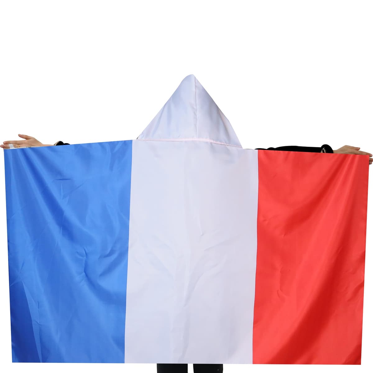 AZ FLAG Bandera de Francia 150 x 90 cm, Capa Bandera Francesa 100% poliéster con mangas integradas, Body Flag francés — view 2
