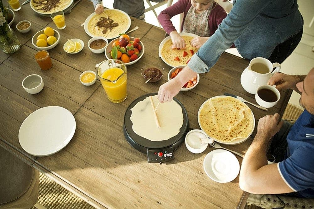 Russell Hobbs Electric Crepe & Pancake Maker - Large 30cm (12 inch) easy to clean Non-stick hotplate, Crepe making tools inc, Adjustable thermostat, Power on & temp indicator light, 1200W, 20920 — view 6