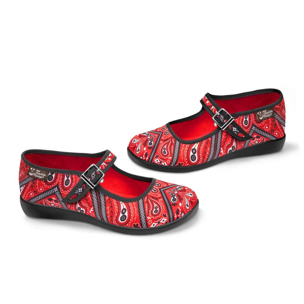 Hot Chocolate Design Chocolaticas Funky Canvas Women's Mary Jane Flat Shoes — view 2