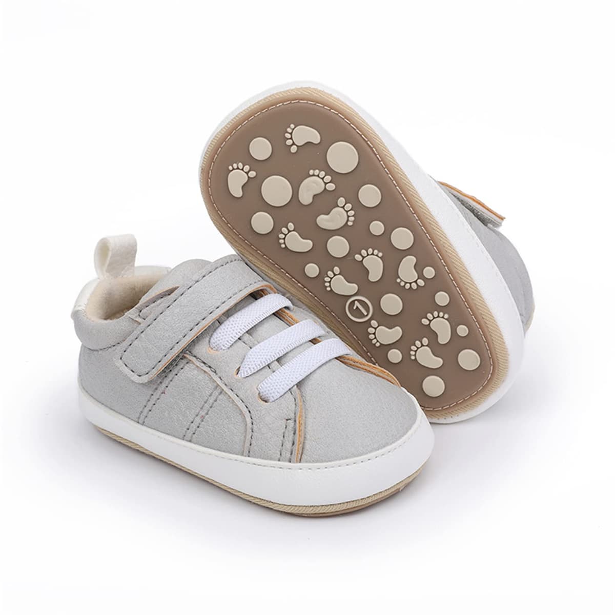 RVROVIC Baby Boys Girls Sneakers Anti-Slip Oxford Loafer Flats Infant Toddler PU Leather Soft Sole Baby Shoes