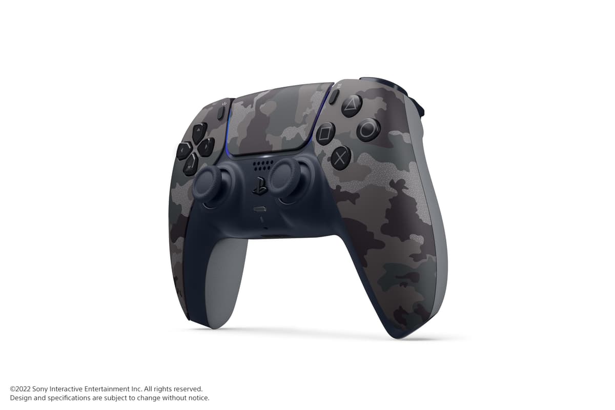 Sony Official PlayStation 5 - DualSense Wireless Controller - Gray Camouflage - US/LATAM (PS5) — view 3