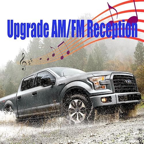 BASIKER Short Antenna for Ford F150 F-150 2009-2024 2025 2026, Ford F150 Accessories, 7 Inch Truck Car F250 F350 Antenna Replacement for AM FM Reception — view 4