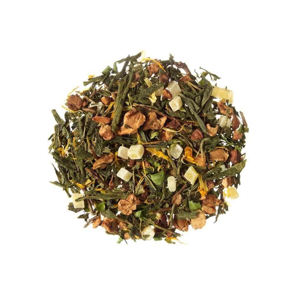 TEA SHOP - Magic Mango Green Tea 500g - 250 Cups - Bulk Format - Green Tea - Leaves - With Mango and Moringa - Antioxidant - Cold Tea - Perfect for Summer