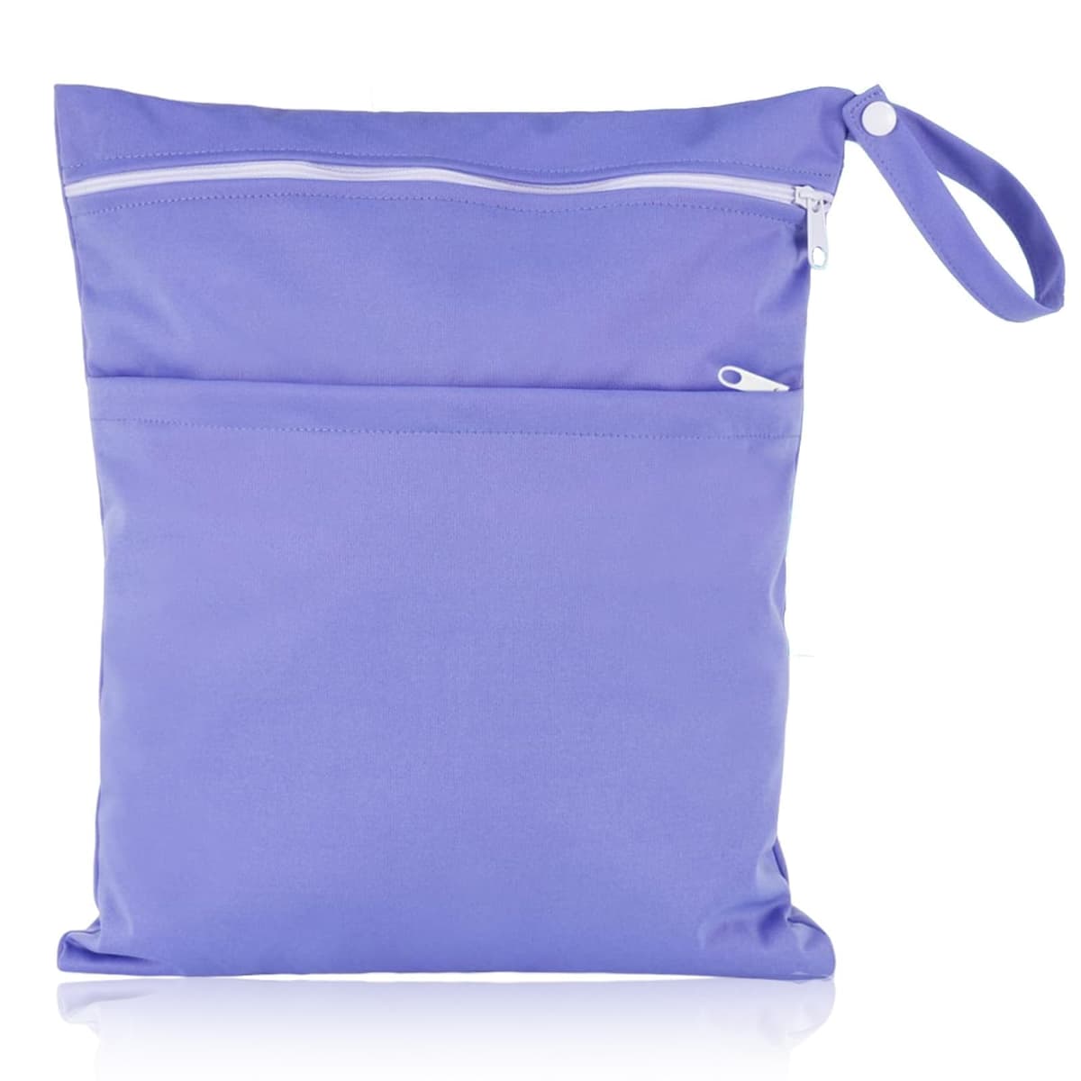 Wet Clothes Bag, Waterproof Reusable Portable Small Wet Bag, Washable Wet Bags for Swimming Camping Travel Gym Pool Beach for Storage Dry Or Wet Clothes 14.1X11.6 Inch (Purple)