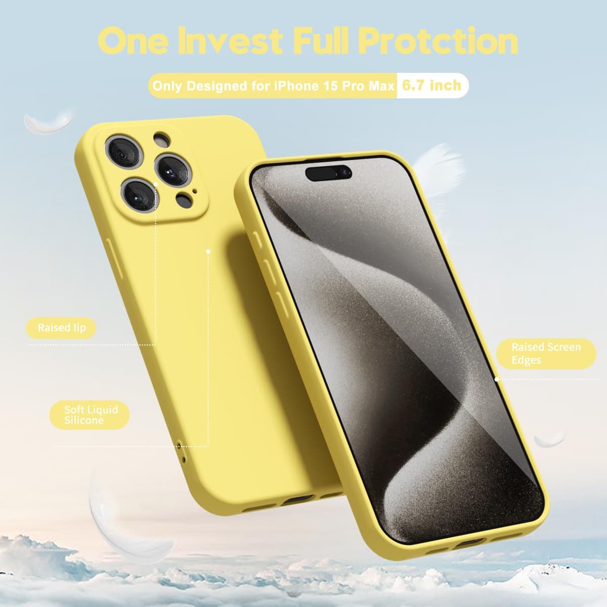 oakxco for iPhone 17 Pro Max Phone Case Liquid Silicone, Cute Thin Slim Grip Soft Rubber Gel for Women Men, Smooth Matte TPU Plain Solid Color Girly Simple Case with Camera Cover, Light Pink — view 996