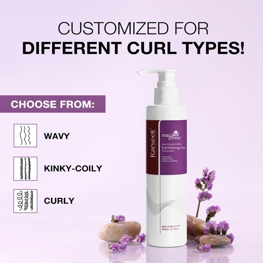 Karseell Crema Definidora de Rizos 200 ml – Crema de Rizos para Cabello Rizado y Ondulado, Hidratante, Anti Encrespamiento y Fijación Flexible — view 4