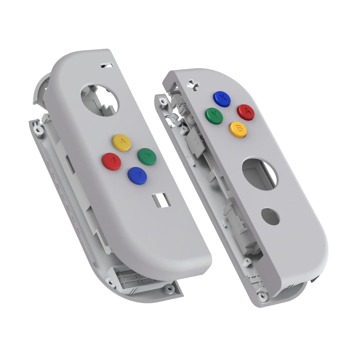 eXtremeRate Carcasa Joycon para Nintendo Switch & OLED Funda de Agarre Reemplazo Shell con Botones para Nintendo Switch Joycons OLED No Incluye Carcasa de Consola(Rojo Esmerilado) — view 9