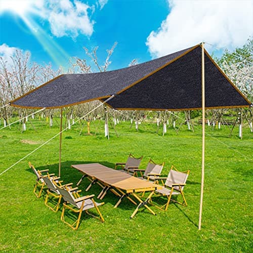 10 x12Ft Shade Cloth - for Plants Greenhouse, 70% Sunblock Shade Sails -for Outdoor Garden Pergola Patio Lawn Sun Shade Cloths for Kennel Chicken Coop Easier to Hang Shade Net Cover