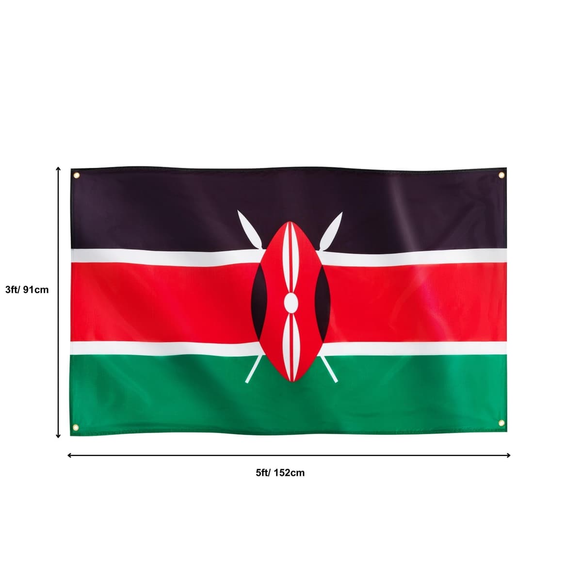 Runesol Cornwall Flag - 91x152cm, 3ft x 5ft, Cornish Flag, 4 Grommets, Eyelet in Every Corner, Premium Quality, Inside & Outside Use, Vivid Colours — view 1116