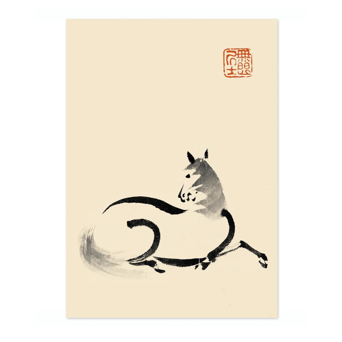 Matsumoto Hoji Sad Frog Poster, Japansese Art Woodblock Ukiyo-e Print, Framed Japanese Wall Art, Archival Matte, A1 (Print Only) - 84.1x59.4cm — view 33