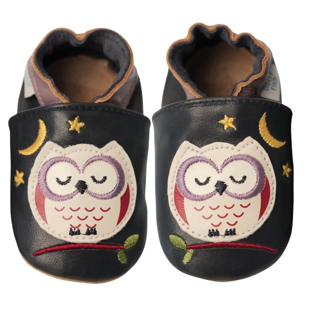 Dotty Fish Soft Sole Leather Baby & Toddler Shoes – Barefoot, Non-Slip, Lightweight & Flexible, Elasticated Ankles - Unisex Boys & Girls, UK Brand, Podiatry Approved — view 21