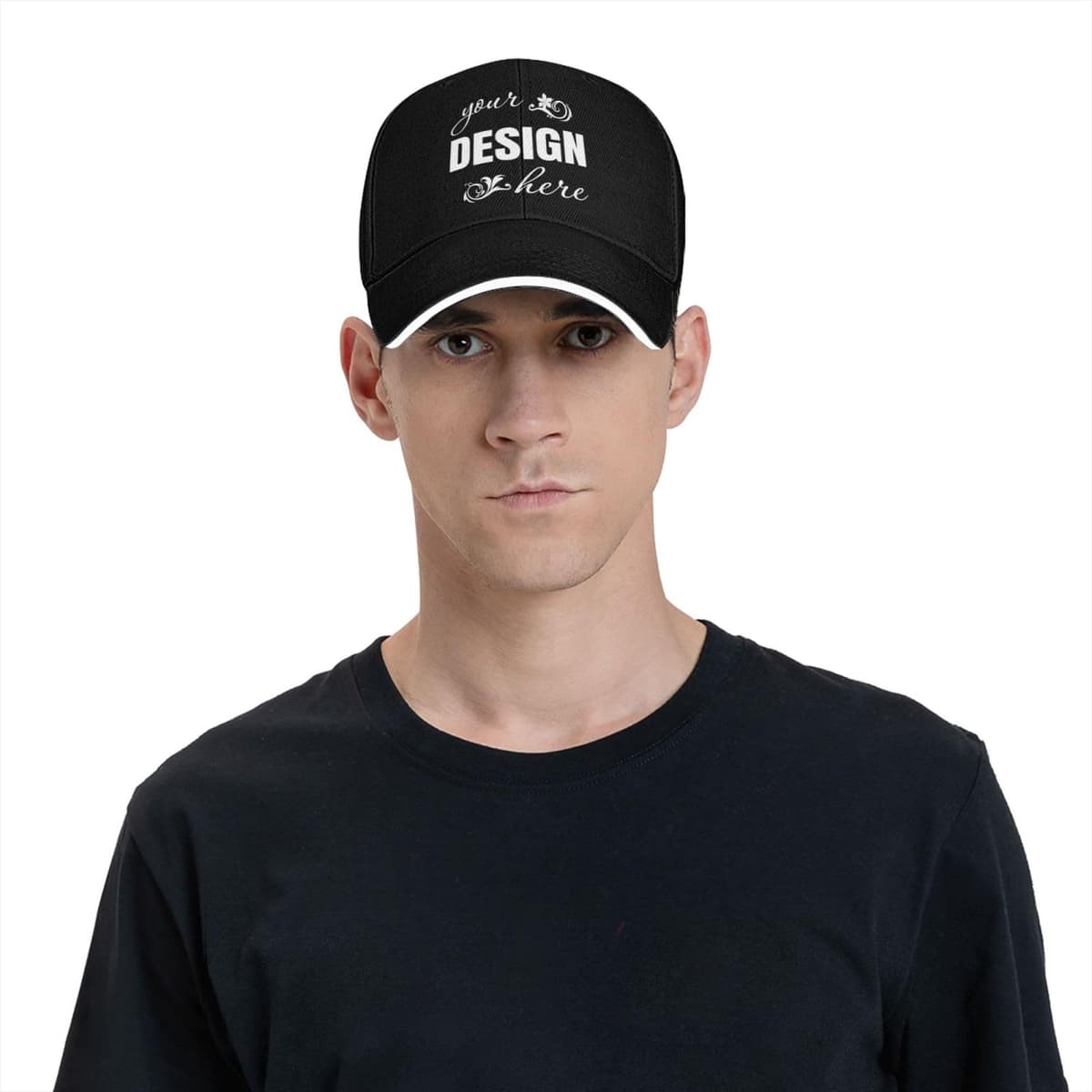 Gorra de Béisbol Personalizada - Diseña tu Propia Gorra con Foto y Texto, Gorra de Sándwich Ajustable para Hombre y Mujer, Gorra Deportiva Estructurada y Transpirable — view 6