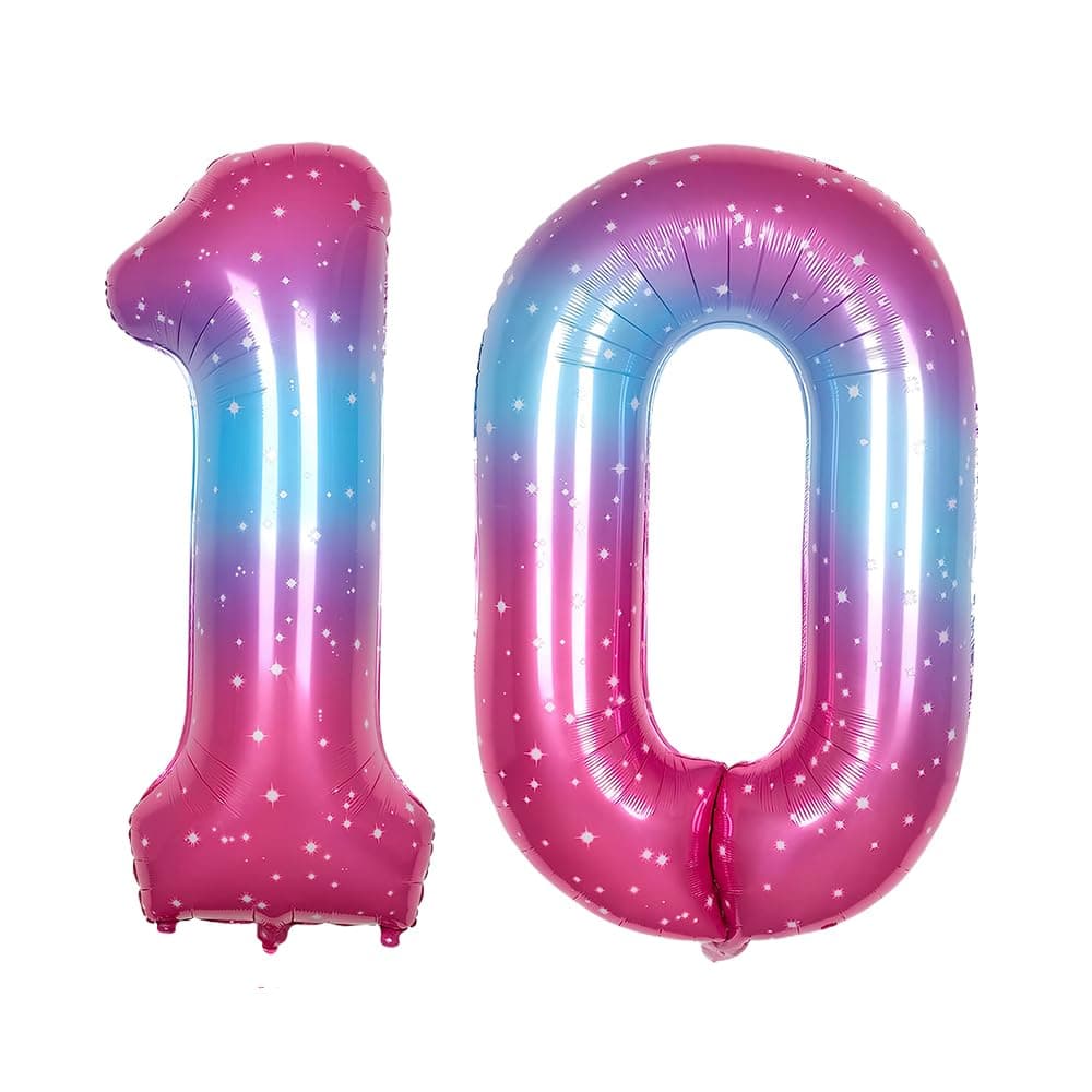 Foil Globo Número 5 Azul 40" (101cm), Inflable Helio o aire, Gigante Numeros 0-9, 10-19, 20-29, 30-100, Grande Globos Decoración para La Boda Aniversario y Cumpleaños Fiestas — view 150