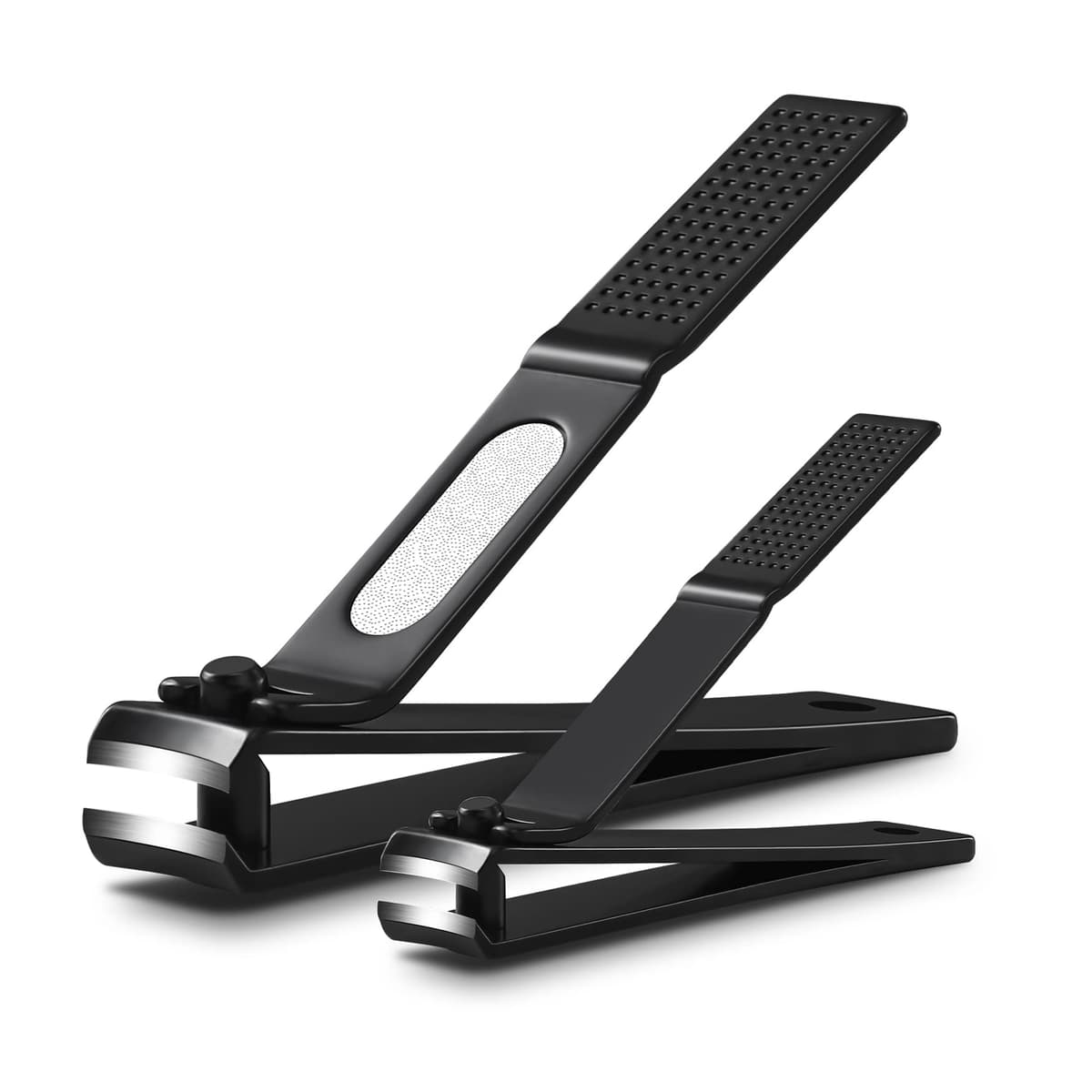 BEZOX Well-Made Nail Clipper Set 2 Pcs, Wide Jaw Opening Nail Clipper for Fingernail and Toenail, Premium Stainless Steel Sharp Sturdy Finger Nail Clipper — view 9
