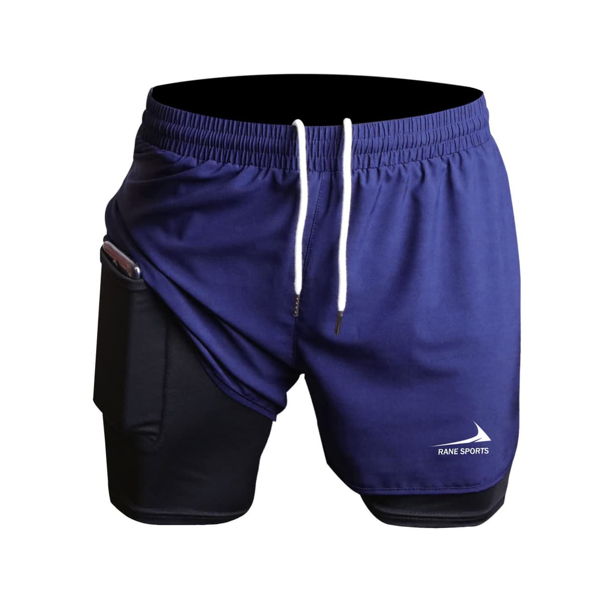 Rane Sports Men's 2 in 1 Running Shorts Ideal for Gym, Athletics, Outdoor Training — view 6