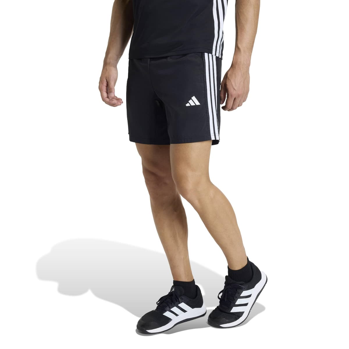 adidas Men's PANTALÓN Corto TÉCNICO DE Entrenamiento Essentials Base 3 Stripes — view 3